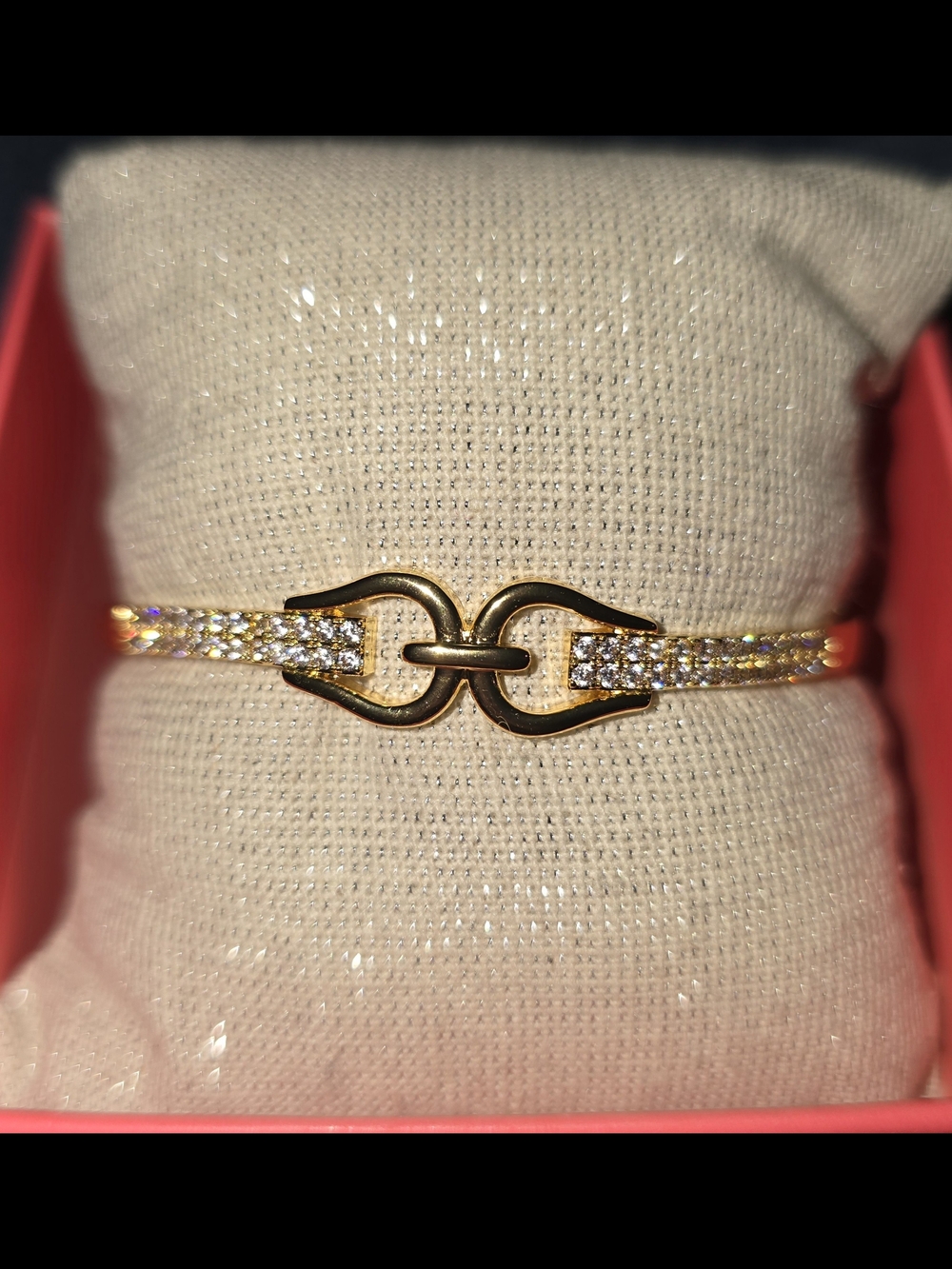 Gold-Tone Crystal Link Bracelet - Women Accessories
